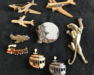 Airplanes, panthers Buddha & trolley cars