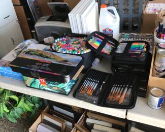 marking pens & coloring books