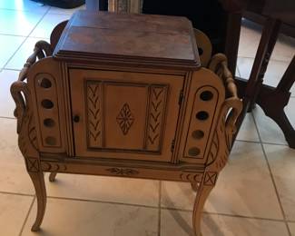 deco humidor magazine table