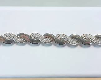 White gold diamond bracelet 