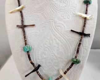 Native American fetish necklace 