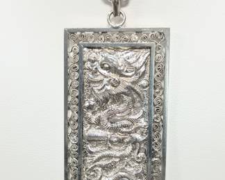 Sterling dragon pendant 