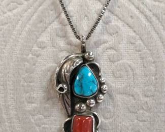 Turquoise Coral necklace