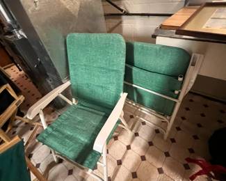 green chairs