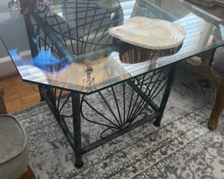 Glass Top End Table  $ 48.00