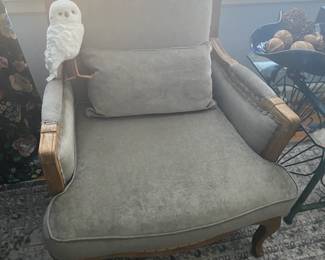 Upholstered / Wood Trimmed Chair $ 150.00