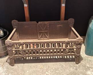 Vintage Cast Iron Fireplace Stand
