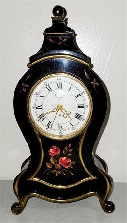 Lot 003   1 Bid(s)
Vintage Swiss Prexim Hand Painted 10" Mantel Clock