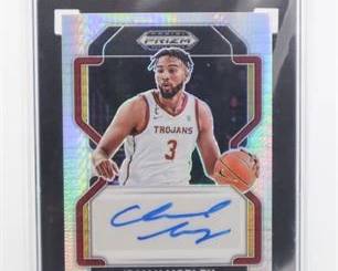 Lot 029   3 Bid(s)
2023 Prizm Isaiah Mobley Autographed Hyper Prizm SGC 9 / 10 Auto