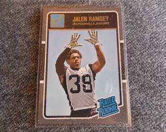 Lot m241   0 Bid(s)
Jalen Ramsey rookie card 2016 Panini Donruss #371