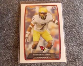Lot m242   1 Bid(s)
Tyrann Mathieu rookie card 2013 Bowman #205