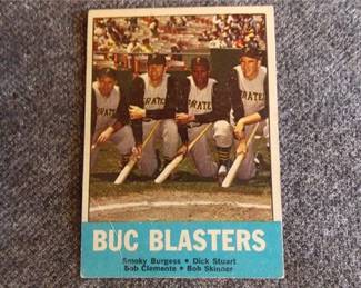 Lot m15   2 Bid(s)
1963 Topps #18 Roberto Clemente Buc Blasters