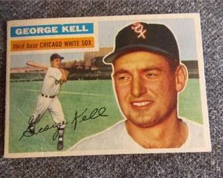 Lot m92   1 Bid(s)
1956 Topps #195 George Kell
