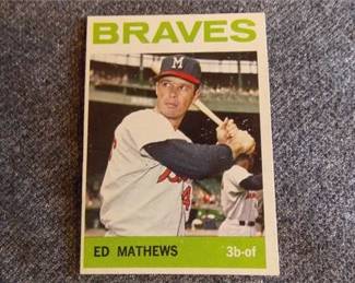 Lot m17   2 Bid(s)
1964 Topps #35 Eddie Mathews