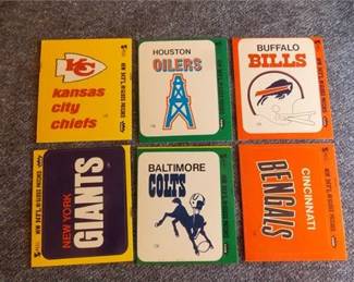 Lot m331   0 Bid(s)
1970's Fleer NFL Team Logo Stickers - lot of 6