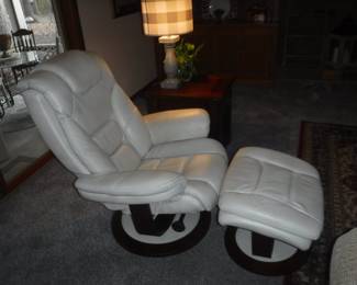 Second View Of Stress-Less Style Chair and Ottoman