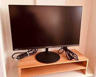 Sceptre 22" monitor screen with wooden stand