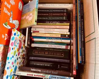 Mystery Book Box #9 including a variety of children's books like A Series of Unfortunate Events 