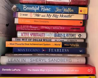 Group of books including Active Spirituality