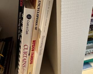 Group of books including The Encyclopedia of Window Fashions