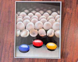 Julius Friedman 1980 Framed Print Fresh Paint print, glass front with metal frame 19" x 16"