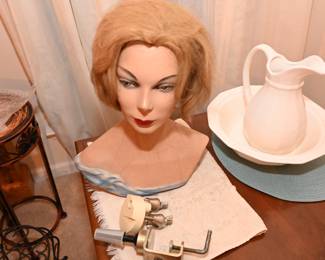 40s Plaster Head  Wig