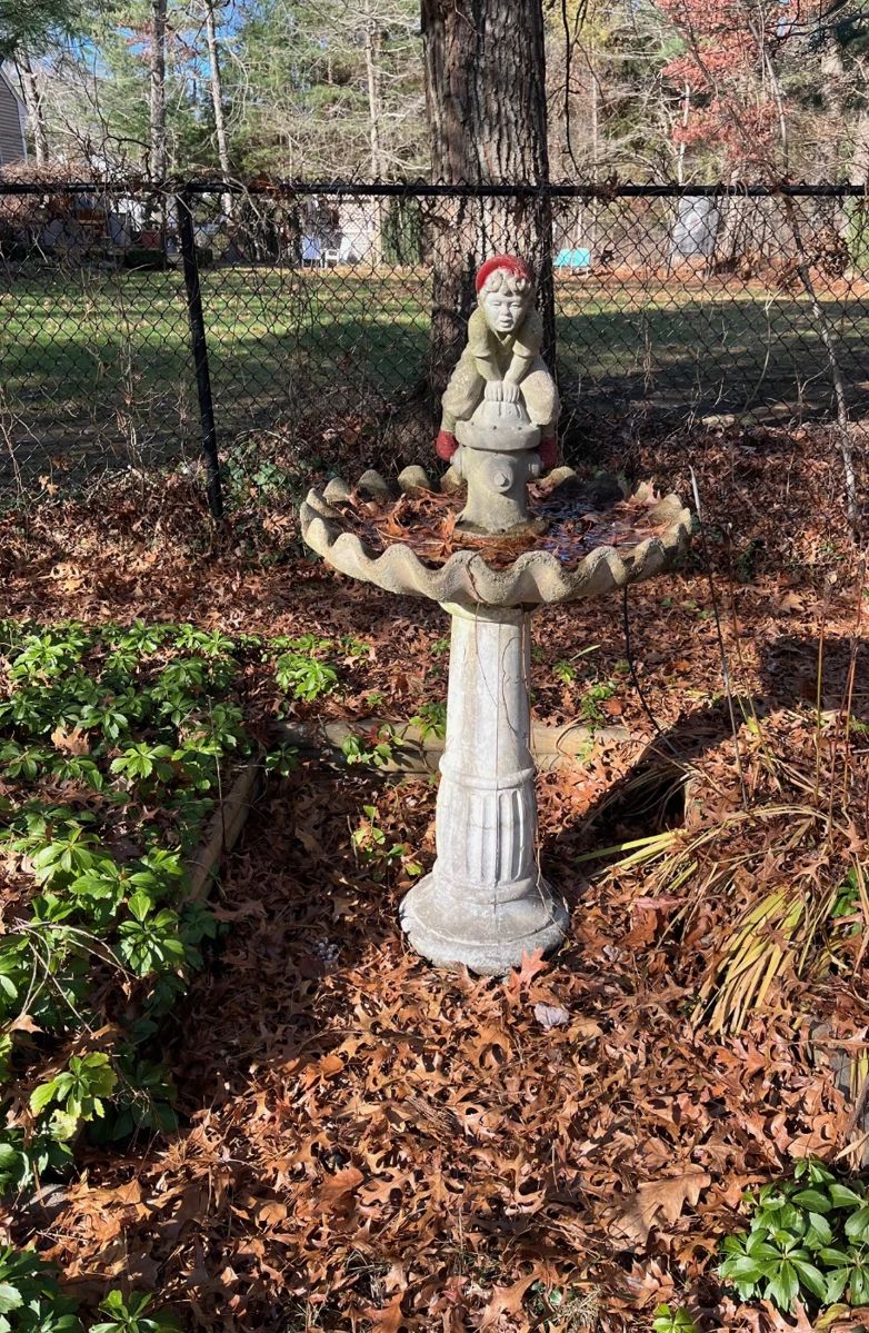 fire hydrant bird bath