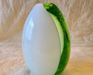Hand crafted glass vase