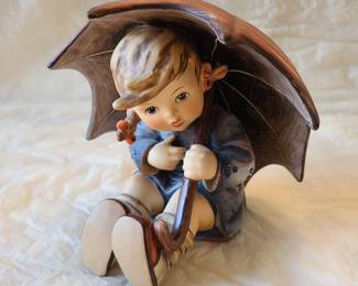Rare West Germany Hummel, girl with umbrella