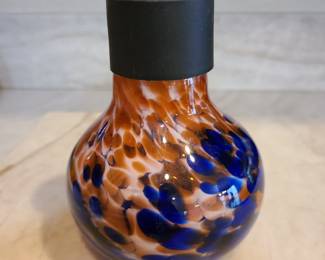 Decorative glass oil lamp