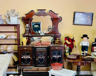 Antique mirrored buffet