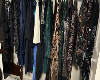 Beautiful formal dresses (S, M, L). Many new with tags.