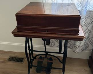 Just one of many unique sewing machines.