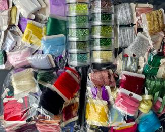 Just a sample of all the ribbons and trims.