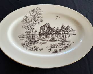 Lenox stagecoach platter