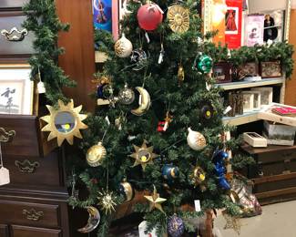 Our trees are decorated and lit up for the holidays