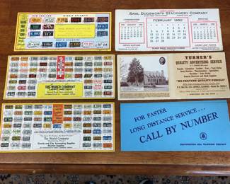 Vintage Advertisement CArds