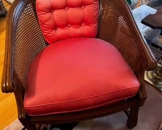 Caned back MCM chair