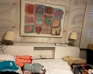 King MCM bed w/ twin Temperpedic adjustable mattresses