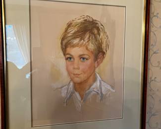 Portrait of child by Gloria Welty