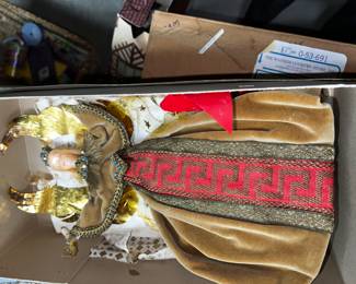 Vintage tree topper w/ wax face