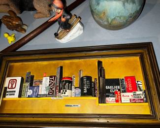 Cool skyline made out of famous Chicago matchbooks