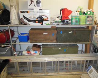 old army trunks, Ladders, 