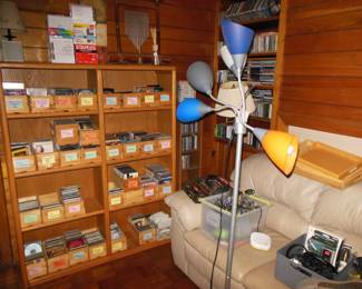 More CDs nice leather sofa