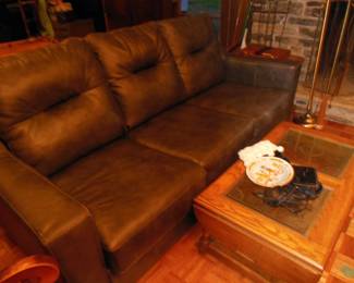 Nice GREY leather, coffee