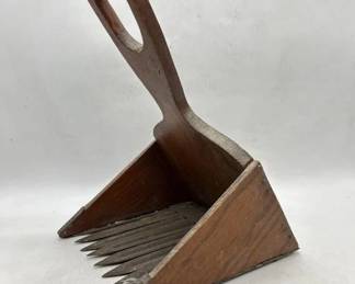 Antique 1800s cranberry scoop