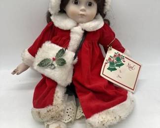 Vintage Victoria porcelian christmas doll
