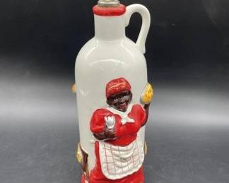Aunt jemima ceramic oil bottle