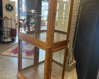 Oak display case
