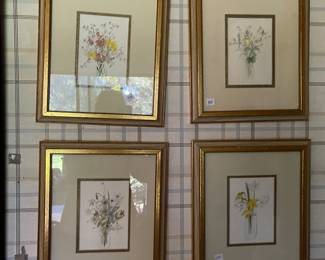 Charming watercolors 1970's style - 